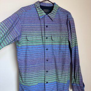 Pendleton Woolen Mills L Tall Button Down Fun MultiColor Board Shirt